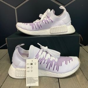 adidas nmd r1 womens white and purple